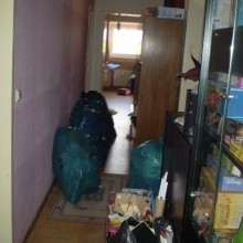 Messie-Wohnung vor der Entrümpelung